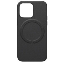 Чехол Leather Case with MagSafe iPhone 14 Pro Max Black