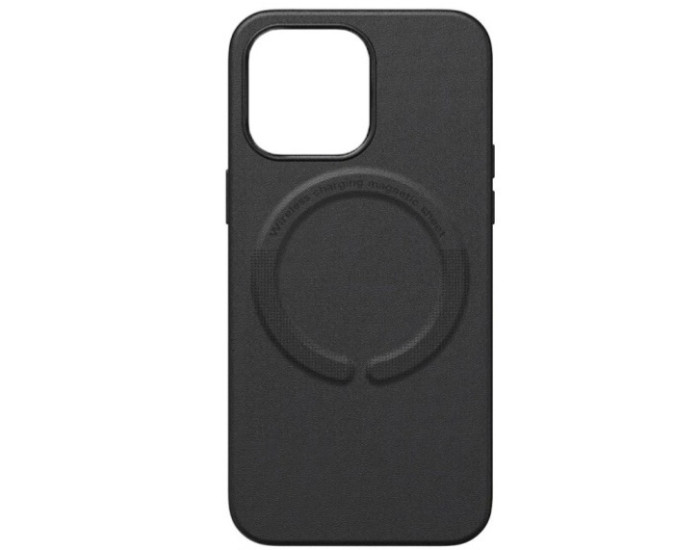 Чохол шкіряний Leather Case with MagSafe iPhone 14, Black