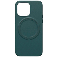 Чохол Leather Case with MagSafe iPhone 15 Pro сосново-зелений