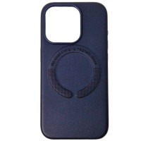 Чохол Leather Case with MagSafe iPhone 15 Pro Violet