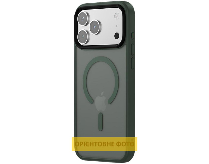 Чехол-силикон Ummi Colorful with MagSafe iPhone Air (Зеленый/Dark Green)