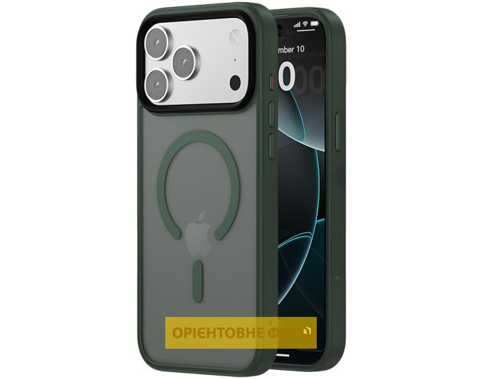 Чехол-силикон Ummi Colorful with MagSafe iPhone Air (Зеленый/Dark Green)