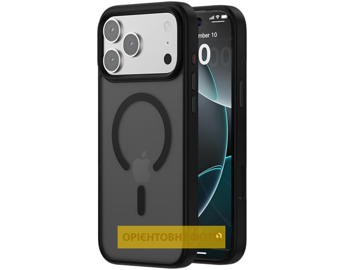 Чехол-силикон Ummi Colorful with MagSafe iPhone Air (Черный / Black)