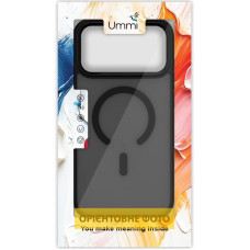 Чехол-силикон Ummi Colorful with MagSafe iPhone Air (Черный / Black)