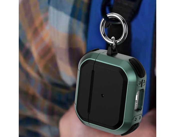 Чехол противоударный Black ed, AirPods 4, green