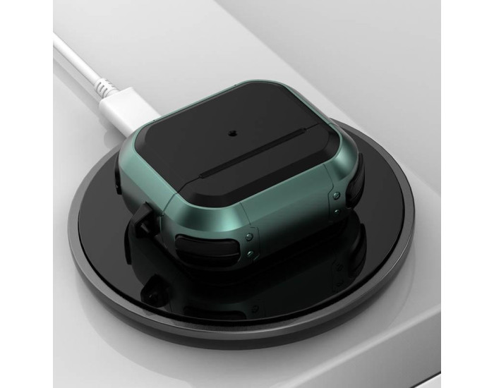 Чехол противоударный Black ed, AirPods 4, green