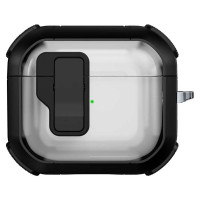Чехол пртивоударный Locking Button AirPods 4, Black