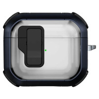Чехол пртивоударный Locking Button AirPods 4, Blue