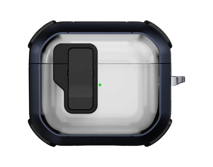Чехол пртивоударный Locking Button AirPods 4, Blue