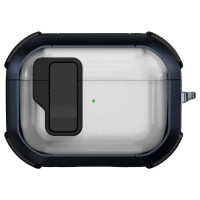 Чехол пртивоударный Locking Button AirPods Pro 2 / Pro, Blue