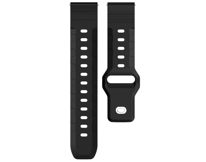 Ремешок силиконовый Defense для Smart Watch 20mm, Black