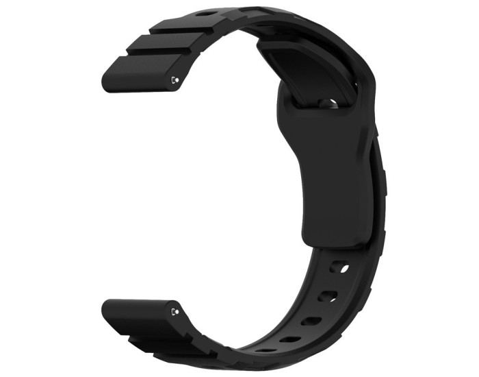 Ремешок силиконовый Defense для Smart Watch 22mm, Black
