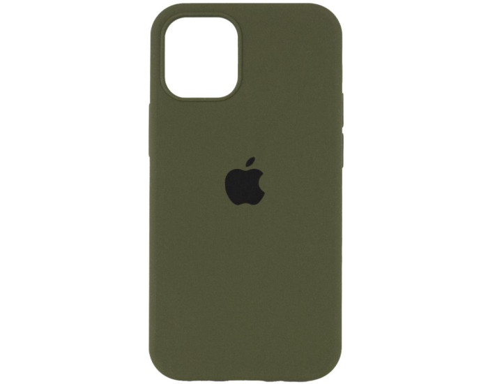 Чехол-силикон оригинал Full Soft Matte iPhone 13, Dark olive