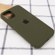 Чехол-силикон оригинал Full Soft Matte iPhone 13, Dark olive