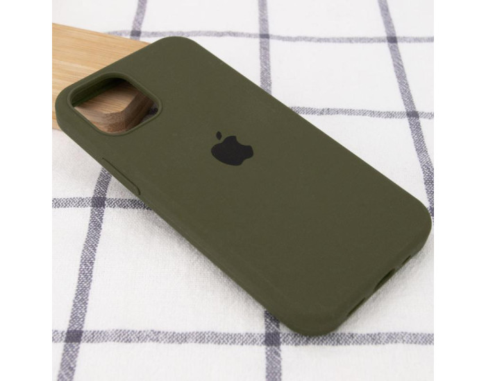 Чехол-силикон оригинал Full Soft Matte iPhone 13, Dark olive