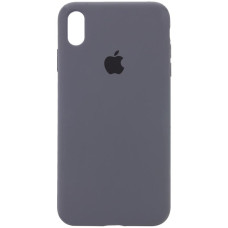 Чохол-силікон оригінал Full Soft Matte iPhone X / XS Dark Grey