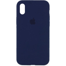 Чохол-силікон оригінал Full Soft Matte iPhone X / XS Deep Navy