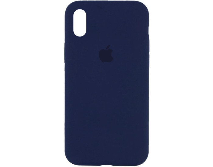 Чехол-силикон оригинал Full Soft Matte iPhone X /XS, Deep navy