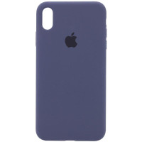 Чехол-силикон оригинал Full Soft Matte iPhone X /XS, Midnigth blue