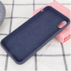 Чехол-силикон оригинал Full Soft Matte iPhone X /XS, Midnigth blue