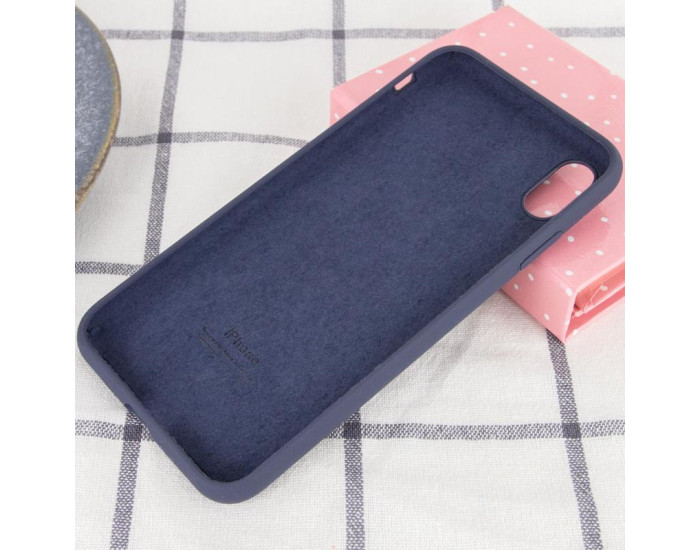 Чехол-силикон оригинал Full Soft Matte iPhone X /XS, Midnigth blue