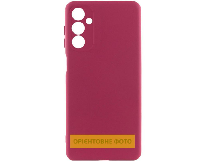 Чохол-силікон Getman Liquid Silk Full Camera Xiaomi Redmi 15 (EU) (Бордовий / Marsala)