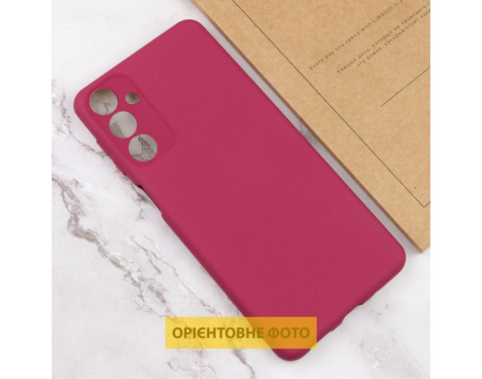 Чохол-силікон Getman Liquid Silk Full Camera Xiaomi Redmi 15 (EU) (Бордовий / Marsala)