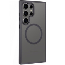 Чохол-силікон Ummi Colorful with MagSafe Samsung S24 Ultra (Чорний / Black)