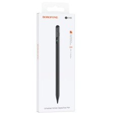Стилус Borofone BG100 Universal active capacitive pen with digital displayl Black