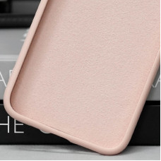  Чехол-силикон TPU+Glass Sappphire Midnight with MagSafe iPhone 15 Plus (Розовый / Pink Sand)