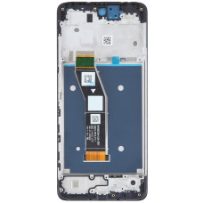 Дисплей з сенсорним екраном (модуль) Motorola Moto XT2423-2 Moto G24 / XT2425-4 Moto G24 Power, чорний з рамкою, оригінал