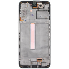Дисплей с сенсорным экраном (модуль) Samsung A256 A25, черный с рамкой, сервисная упаковка, оригинал. (GH82-33215A) 