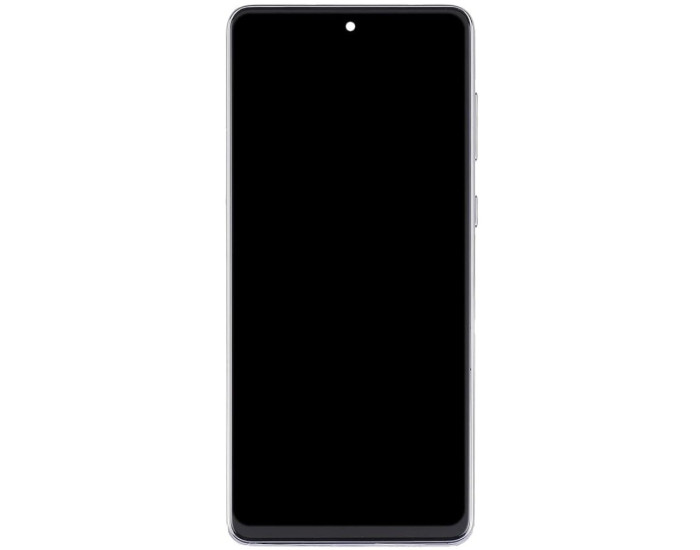 Дисплей з сенсорним екраном (модуль) Samsung A736 Galaxy A73 5G, чорний, оригінал з рамкою