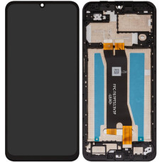 Дисплей з сенсорним екраном (модуль) ZTE Blade A35 /A55, чорний, з рамкою, оригінал