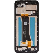 Дисплей з сенсорним екраном (модуль) ZTE Blade A35 /A55, чорний, з рамкою, оригінал