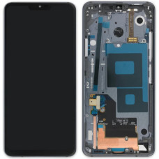 Дисплей с сенсорным экраном (модуль) LG G7, G710, ThinQ, черный с рамкой, оригинал