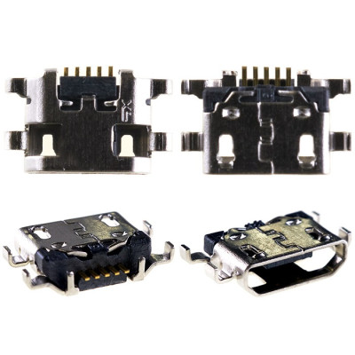 Коннектор зарядки Samsung A107 Galaxy A10s, 5 pin, Micro-USB