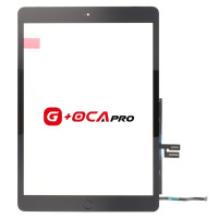 Сенсор iPad 10.2 2019 /iPad 10.2 2020, A2197 / A2198 / A2200 (7/8 Gn) чорний, повний комплект, оригінал, G+OCA PRo