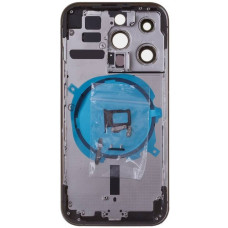 Корпус для iPhone 14 Pro с держателем SIM карты, с боковыми кнопками, Space Black, оригинал