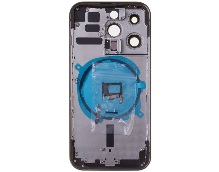 Корпус для iPhone 14 Pro с держателем SIM карты, с боковыми кнопками, Space Black, оригинал