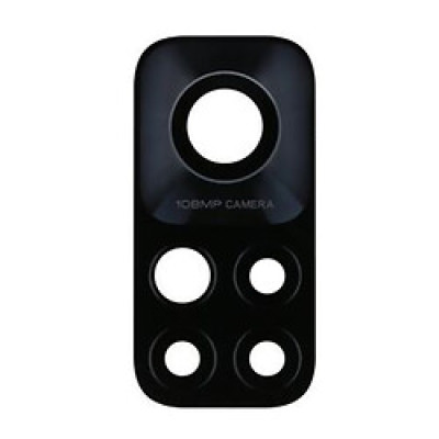 Стекло камеры для Xiaomi Mi 10T, Mi 10T Pro, чорне