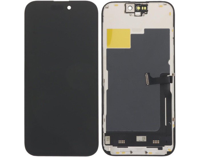 Дисплей з сенсорним екраном (модуль) iPhone 15 Pro, чорний, TFT (In-Cell) JK