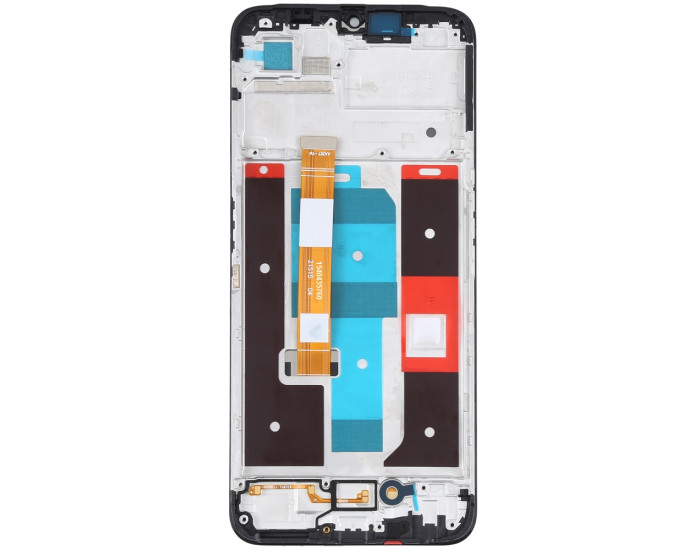 Дисплей с сенсорным экраном (модуль) Realme C35, черный с рамкой, оригинал