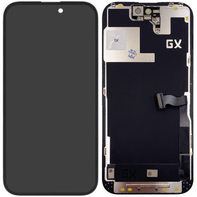 Дисплей з сенсорним екраном (модуль) iPhone 14 Pro, чорний OLED GX