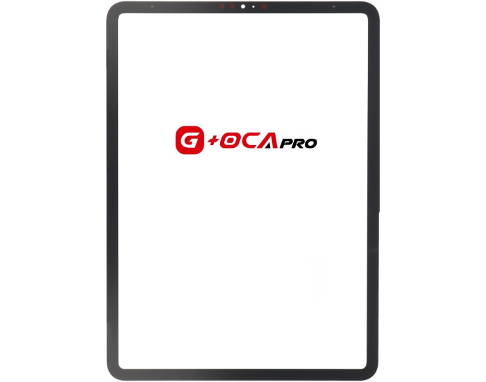 Стекло фронтальное с OCA-пленкой iPad Pro 12.9 2018 / iPad Pro 12.9 2020 черное, оригинал G+OCA PRo