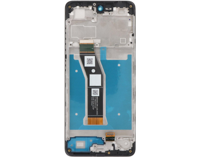 Дисплей з сенсорним екраном (модуль) Motorola E14, чорний з рамкою