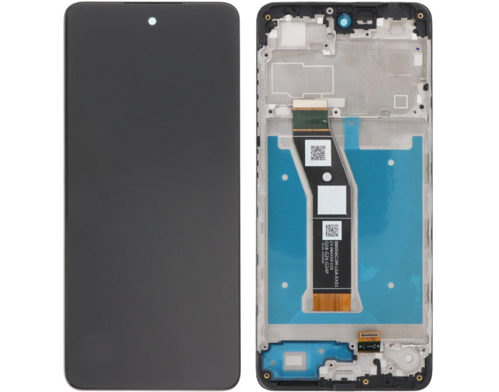 Дисплей з сенсорним екраном (модуль) Motorola E14, чорний з рамкою