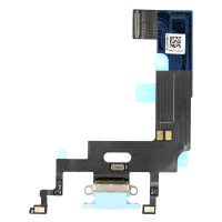 Шлейф для iPhone XR,  коннектора зарядки, с микрофоном, синий, оригинал