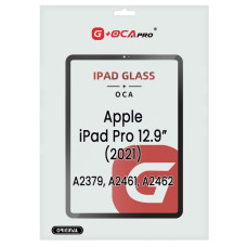 Стекло фронтальное с OCA-пленкой iPad Pro 12.9 2021 / iPad Pro 12.9 2022 черное, оригинал G+OCA PRo