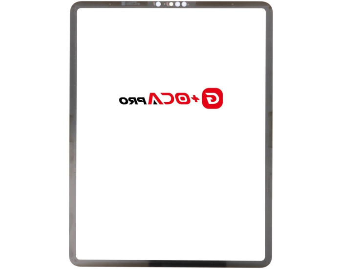 Стекло фронтальное с OCA-пленкой iPad Pro 12.9 2021 / iPad Pro 12.9 2022 черное, оригинал G+OCA PRo
